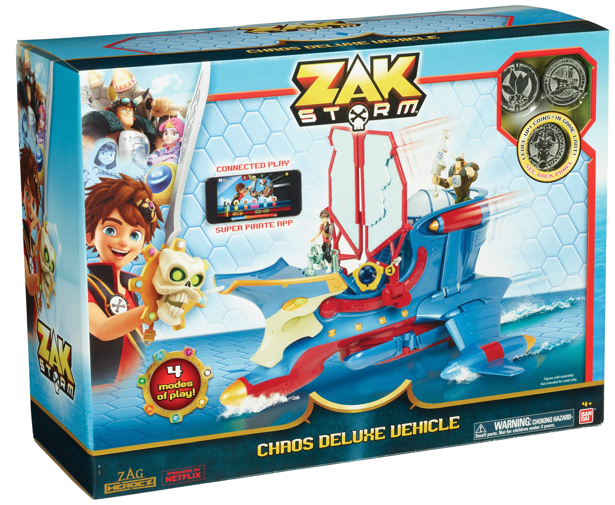 Chaos Veiculo Deluxe Zak Storm Brinquedos Estrela Multicores